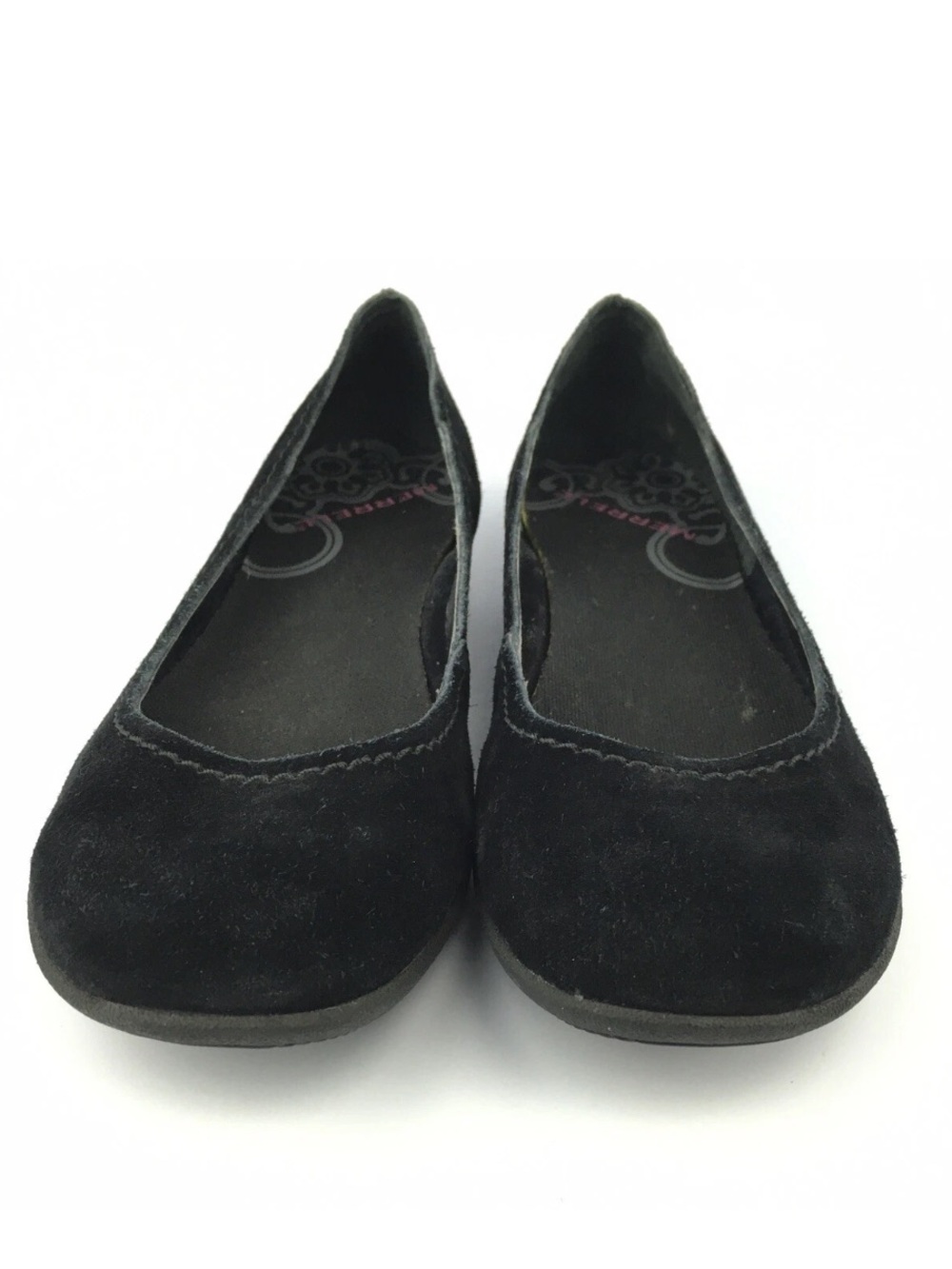 Merrell Black Suede Avesso Slip On Ballet Flats